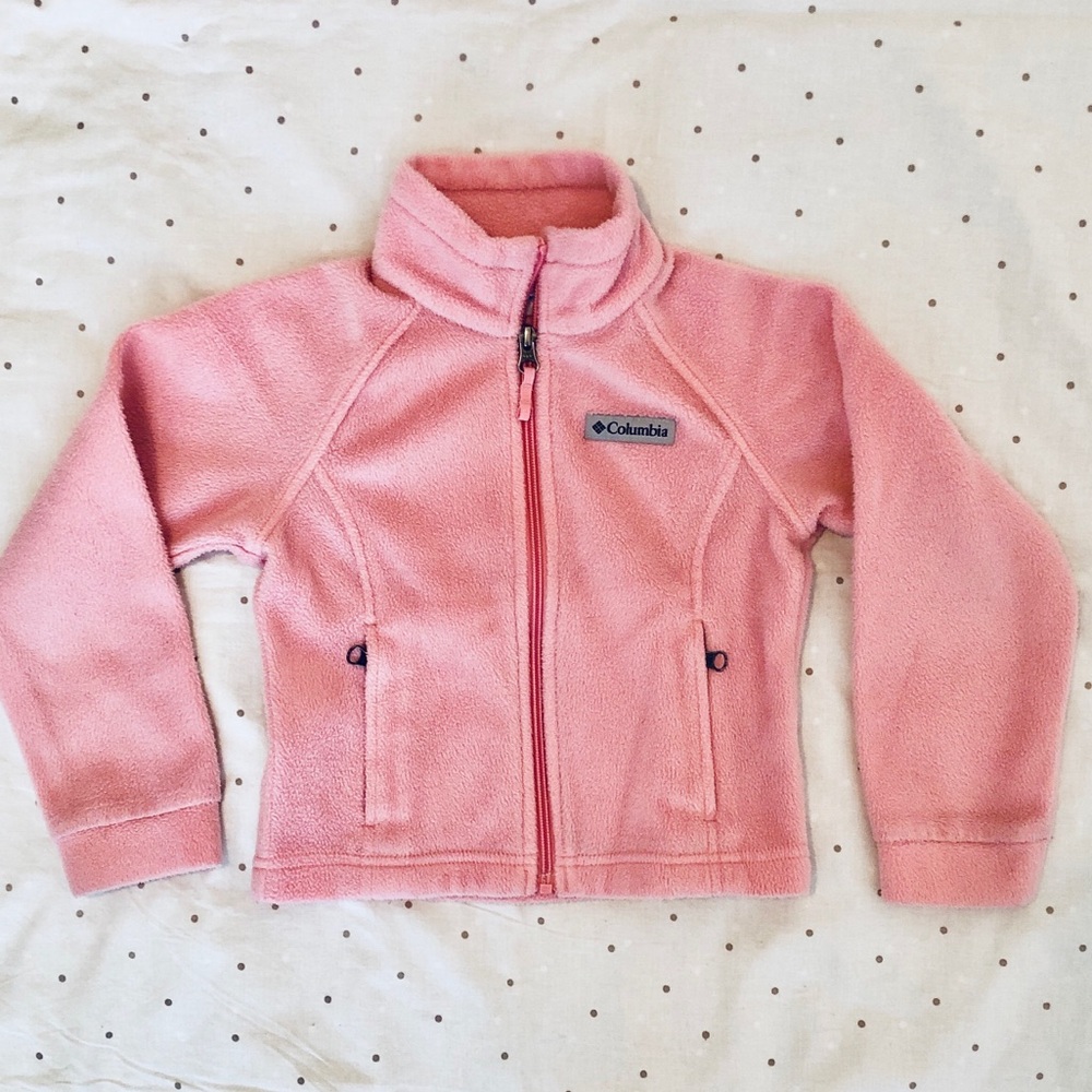 Columbia Kids Pink Fleece Zip Jacket